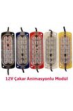 12 Volt 2.4 Watt Animasyonlu Çakar Modül 12 Ledli Sarı (1ADET)