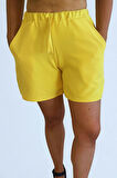 Perinaz Sarı Şort Yaz Güneşi