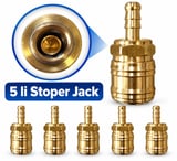 5 ADET - 1/2 İÇ VE DIŞ DİŞLİ SARI STOPER (JACK)