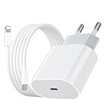 iPhone 11,12,13,14 Pro / Pro Max modellerine uyumlu 25W Adaptör + Type-c to Lightning Şarj Set