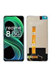 REALME 8 UYUMLU LCD DOKUNMATİK EKRAN ÇITASIZ SİYAH (5G)