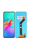 İNFİNİX HOT 10 UYUMLU LCD DOKUNMATİK EKRAN ÇITASIZ SİYAH ORI MAKE