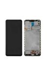 SAMSUNG A21S A217 UYUMLU LCD DOKUNMATİK EKRAN  ÇITALI SİYAH