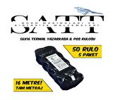 5 Paket - Mopak 56 mm x 16 Metre Yazar Kasa ve Pos Makinesi Termal Kağıt Rulosu