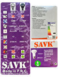 (3 Adet) Şavk 8W (54W) Sarı Işık (3000K) E27 Duylu (Kalın Duy) Led R63 Ampul