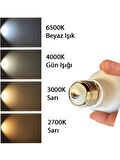 (6 Adet) Şavk 8W (54W) Sarı Işık (3000K) E27 Duylu (Kalın Duy) Led R63 Ampul