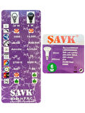 (1 Adet) Şavk 6W (37W) Beyaz Işık (6500K) E14 Duylu (İnce Duy) Led R50 Ampul