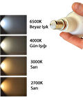 (1 Adet) Şavk 6W (37W) Beyaz Işık (6500K) E14 Duylu (İnce Duy) Led R50 Ampul