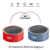 Mini Bluetooth Hoparlör Ses Bombası TWS Çift Hoparlör Bağlantısı