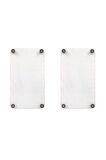 Dekoratif Cam Ocak Koruyucu ve Kesim Tablası Ezgi 60cm x 52cm 2 Parça, 4'lü Ocaklar