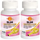 Slim 2x120 Kapsül Spirulina L-Karnitin Isırgan Mate Yeşil Çay Krom
