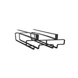 Saban Metal Kadeh Bardak Tutucu – 6 Bardak Kapasiteli Organizer Siyah, 20x7x28 cm