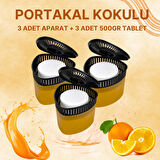 3 Adet 500 gr Nem Alıcılı Ve Rutubet Giderici Aparat Üçgen Portakal (TABLET DAHİL)