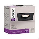 SBH03-04041-BRY TETRA-SİYAH-IP20-KARE SPOT ARMATÜR 2 Lİ PAKET
