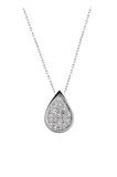 Swarovski Taşlı Damla Model Gümüş Zirconia Kolye