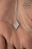 Swarovski Taşlı Dilim Model Gümüş Zirconia Kolye