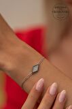 Swarovski Taşlı Dilim Model Gümüş Zirconia Bileklik