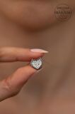Swarovski Taşlı Kalp Model Gümüş Zirconia Kolye