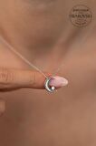 Swarovski Taşlı Ayyıldız Model Gümüş Zirconia Kolye