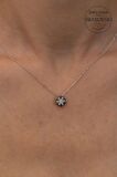 Swarovski Taşlı Kar Tanesi Model Gümüş Zirconia Kolye