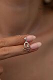 Swarovski Taşlı Kelebek Model Gümüş Zirconia Kolye