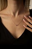 Swarovski Taşlı Swan Aşkı Model Rose Kaplama Gümüş Zirconia Kolye
