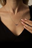 Swarovski Taşlı Swan Aşkı Model Gümüş Zirconia Kolye