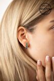 Swarovski Taşlı Üçtaş Model Rose Kaplama Gümüş Crystal Küpe