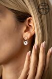 Swarovski Taşlı İki Halka Model Gümüş Crystal Küpe