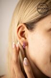 Swarovski Taşlı Üçtaş Model Gümüş Crystal Küpe