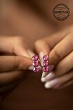 Swarovski Taşlı Üçtaş Model Gümüş Crystal Küpe