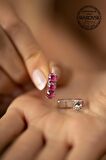 Swarovski Taşlı Üçtaş Model Gümüş Crystal Küpe