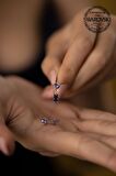 Swarovski Taşlı Çubuk ve Tektaş Model Gümüş Crystal Küpe