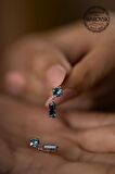 Swarovski Taşlı Çubuk ve Tektaş Model Gümüş Crystal Küpe