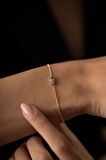 Swarovski Taşlı Çubuk Model Rose Kaplama Gümüş Crystal Bileklik