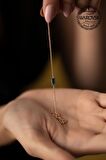 Swarovski Taşlı Çubuk Model Altın Kaplama Gümüş Crystal Bileklik