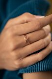 Swarovski Taşlı Sonsuzluk Model Rose Kaplama Gümüş Zirconia Yüzük