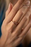 Swarovski Taşlı Sonsuzluk Model Rose Kaplama Gümüş Zirconia Yüzük