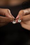 Swarovski Taşlı Çubuk ve Tektaş Model Gümüş Crystal Küpe