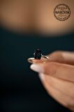 Swarovski Taşlı Baget Model Gümüş Crystal Yüzük
