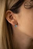 Swarovski Taşlı Damla Model Gümüş Crystal Küpe