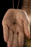 Swarovski Taşlı Çubuk ve Baget Model Rose Kaplama Gümüş Crystal Kolye