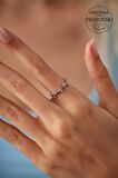 Swarovski Taşlı Sarmaşık Model Gümüş Zirconia Yüzük