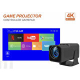 Ozmik Akıllı projektör+oyun kontrolörleri 2in1 Combo oyun projektör 2.4G+5G Wifi 4k mini projektör
