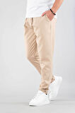 Erkek Jogger Pantolon Beli Lastikli İpli Pamuklu Rahat Boyfriend Pantolon