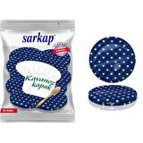 Hijyenik Paketli 10 Adet Kavanoz Kapağı – Mavi Kalpli - 82mm