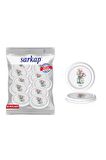 Hijyenik Paketli 10 Adet Kavanoz Kapağı – Tulips Çiçek - 82mm