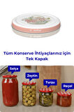 Hijyenik Paketli 10 adet Kavanoz Kapağı – Pembe Buket – 82 mm