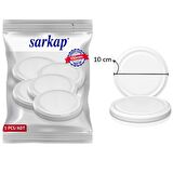 Hijyenik Paketli 5 Adet Kavanoz Kapağı - Beyaz - 100 mm