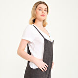 Günlük Askılı Bol Kesim Yazlık Kadın Tulum